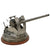 Original U.S. WWII Navy Machinist-Made Miniature Naval Gun with Functional Breech Block & Swivels - Fires a .38 S&W Blank Backwards Original Items