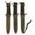 Original U.S. Vietnam War Era M4, M5, & M6 Bayonet Lot with Scabbards - Imperial & Connetta Examples - Three Total