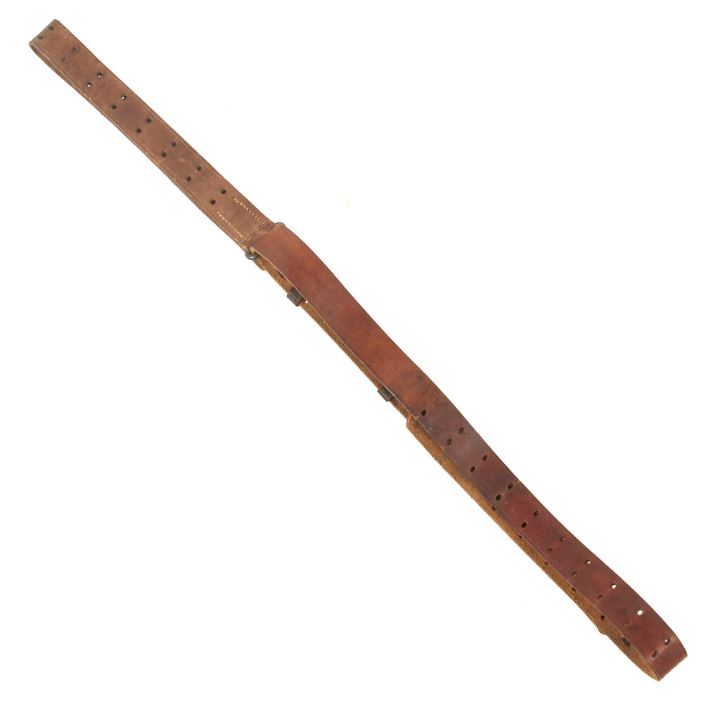 Original U.S. WWI M1907 Pattern 1903 Springfield Rifle Leather Sling - Needs New Keepers Original Items