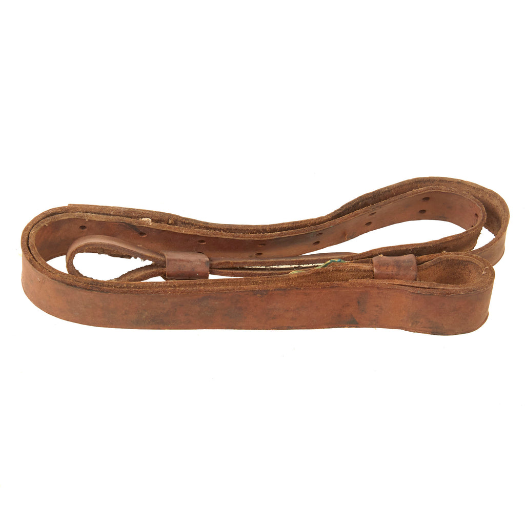 Original U.S. M1887 Springfield Trapdoor or Krag Rifle Leather Sling - Excellent Original Items