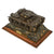 Original U.S. WWII German Panzerkampfwagen Panzer III Painted Wooden Training ID Recognition Model on Custom Period Mount with Brass Plaque Original Items