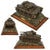 Original U.S. WWII German Panzerkampfwagen Panzer III Painted Wooden Training ID Recognition Model on Custom Period Mount with Brass Plaque Original Items