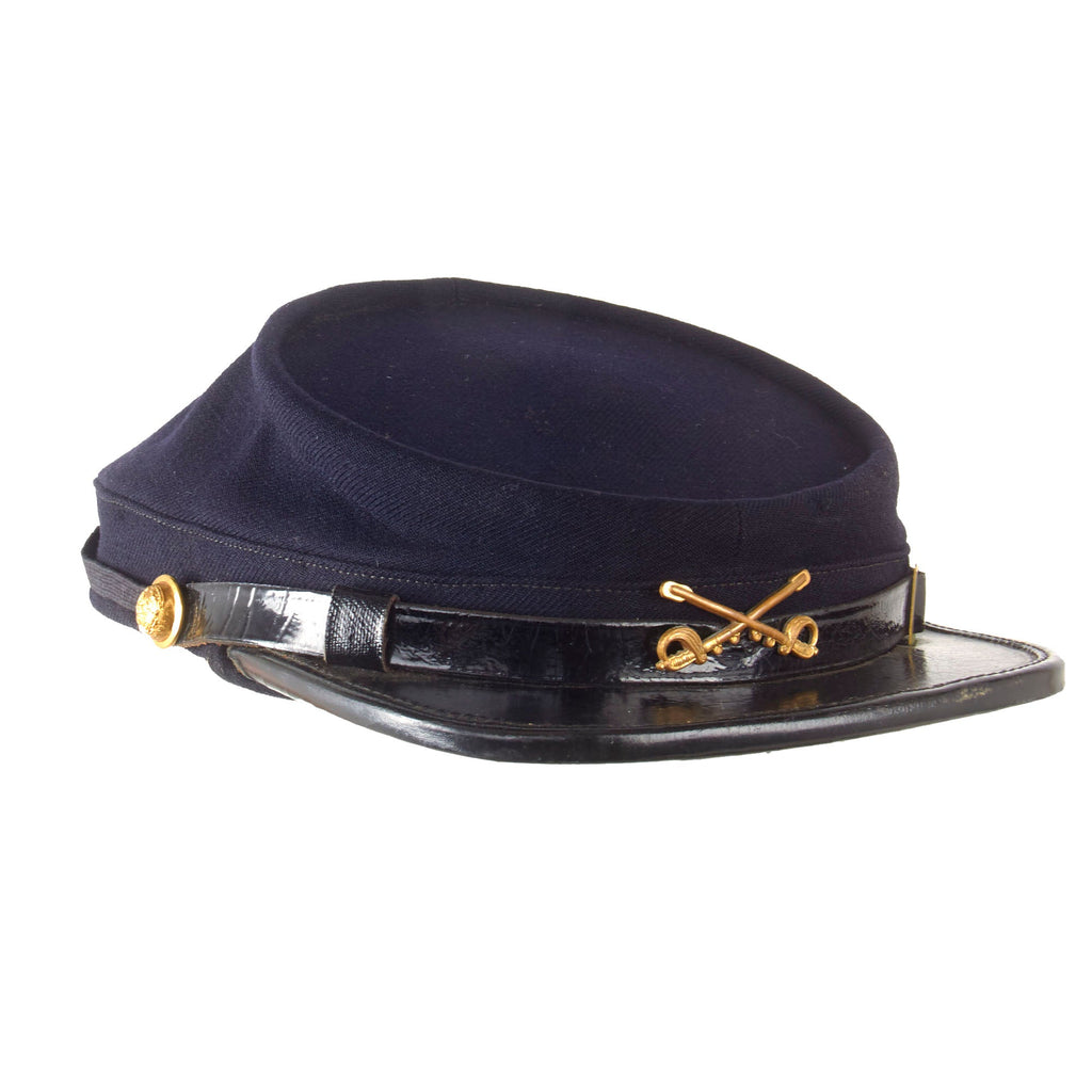 Original U.S. Indian Wars Model 1872 “Sons of the Union Veterans of the Civil War” Cavalry Issue Chasseur Style Pattern Kepi by Adelphia of Philadelphia Original Items