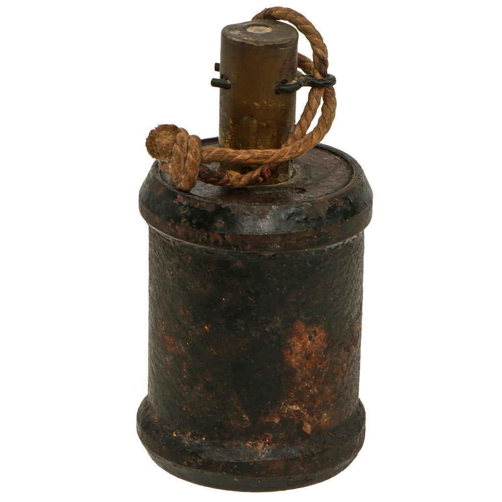 Original Japanese WWII Inert Type 99 Kiska Hand Grenade with Fuse & Pull String - Missing Fuze Cover Original Items