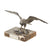 Original German WWII Metal Eagle Desk Ornament on Marble Base with "Jousting 1939" Dedication Plaque Original Items