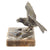 Original German WWII Metal Eagle Desk Ornament on Marble Base with "Jousting 1939" Dedication Plaque Original Items