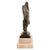 Original German WWII Bronzed Metal NSDAP Reichsadler Eagle Desk Ornament on White Marble Base