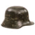 Original German WWII Identified USGI Decorated Travel Diary RLB Air Defense Reissued Austrian M17 Helmet with Letter and Photo - Size 64 Shell