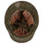 Original German WWII Identified USGI Decorated Travel Diary RLB Air Defense Reissued Austrian M17 Helmet with Letter and Photo - Size 64 Shell