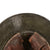 Original German WWII Identified USGI Decorated Travel Diary RLB Air Defense Reissued Austrian M17 Helmet with Letter and Photo - Size 64 Shell