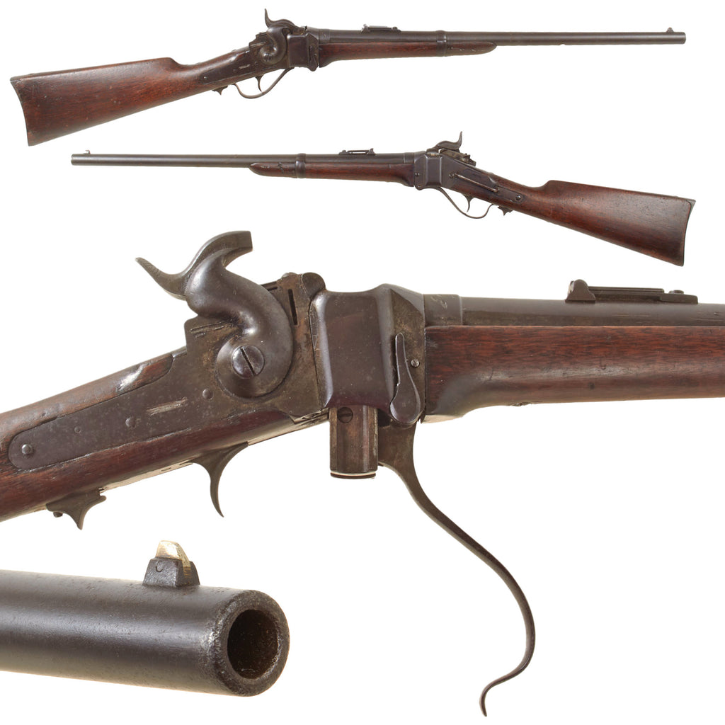Original U.S. Civil War Sharps New Model 1863 Saddle-Ring Carbine Converted to .50-70 Govt. For Indian Wars - Scrubbed Markings Original Items