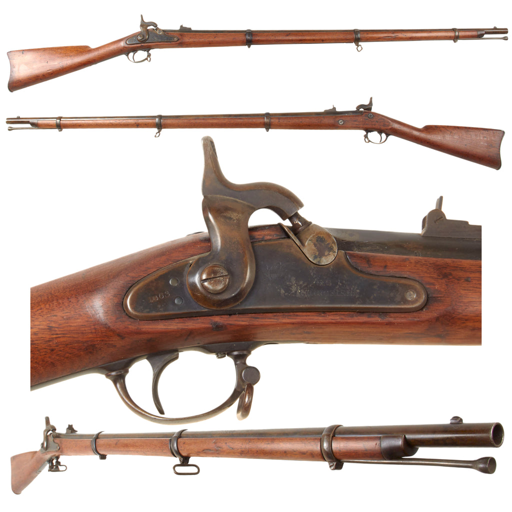 Original U.S. Civil War Springfield Model 1863 Type I Rifled Musket by Springfield Armory with ESA Cartouche - dated 1863 Original Items
