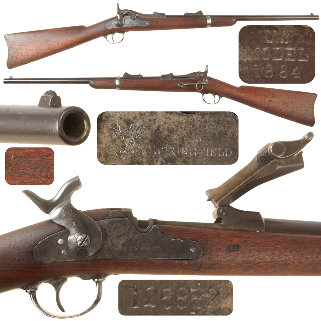 Original U.S. Springfield Model 1873 Trapdoor Cavalry Carbine with Saddle Ring, April 1880 Production, Serial No. 126882