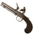 Original European Continental Flintlock Boxlock Vest Pistol with Safety and Ramrod - circa 1820