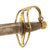 Original U.S. Revolutionary War American Officer’s “Cutting” Hanger Sword with Stirrup Hilt & Brass-Mounted Leather Scabbard Original Items