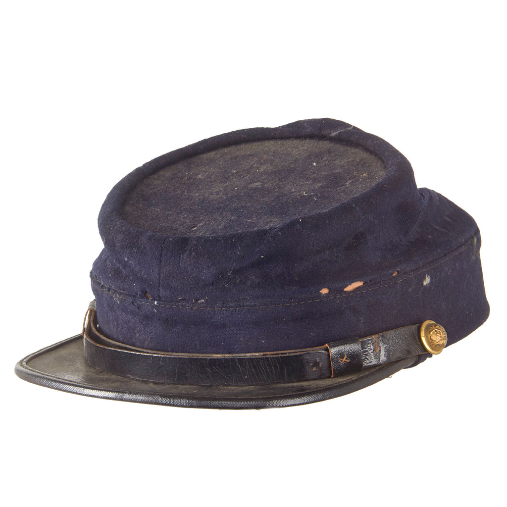 Original U.S. Indian Wars Grand Army of the Republic Model 1872 Federal Issue Chasseur Style Pattern Kepi with GAR Buttons by J.H. Wilson of Philadelphia Original Items