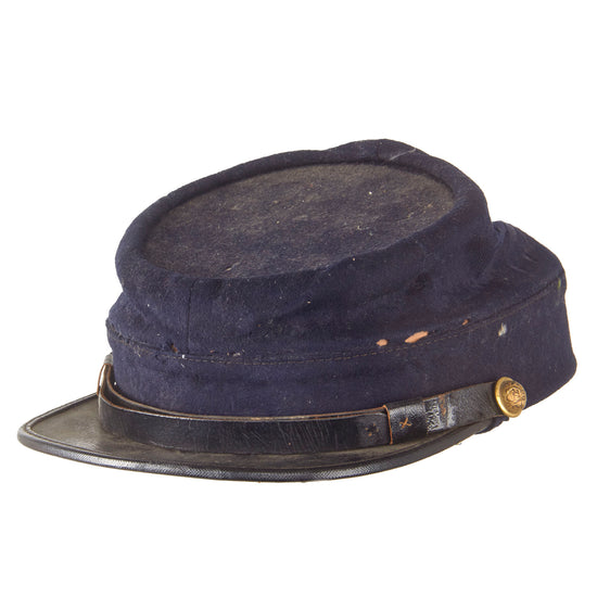 Original U.S. Indian Wars Grand Army of the Republic Model 1872 Federal Issue Chasseur Style Pattern Kepi with GAR Buttons by J.H. Wilson of Philadelphia Original Items