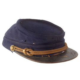 Original U.S. Indian Wars Model 1872 “Sons of the Union Veterans of the Civil War” Chasseur Style Pattern Kepi by The Simmons Co. at Dan Hall of Boston, Massachusetts