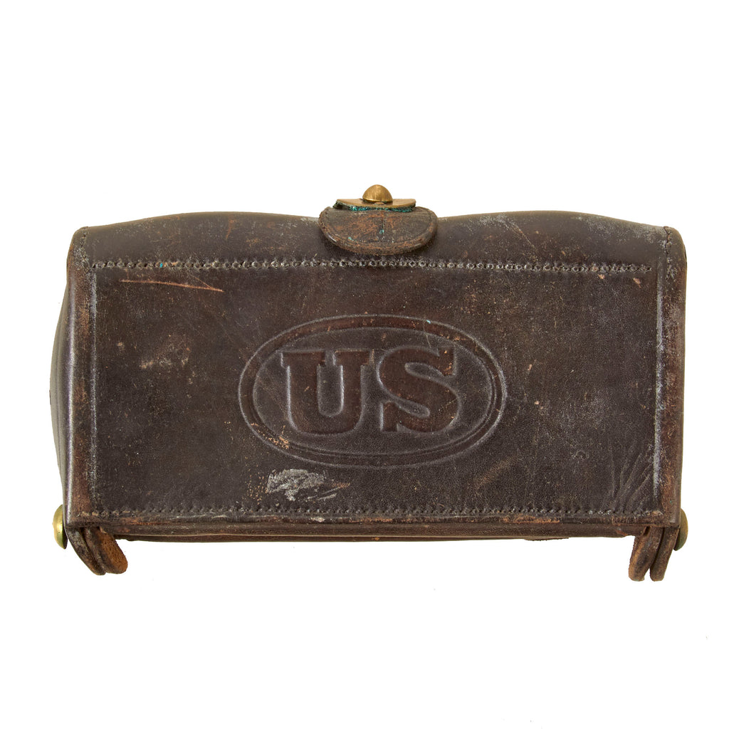 Original U.S. Indian Wars M1874 .45/70 McKeever Cartridge Box - Marked to Watervliet Arsenal - Springfield Trapdoor Rifle