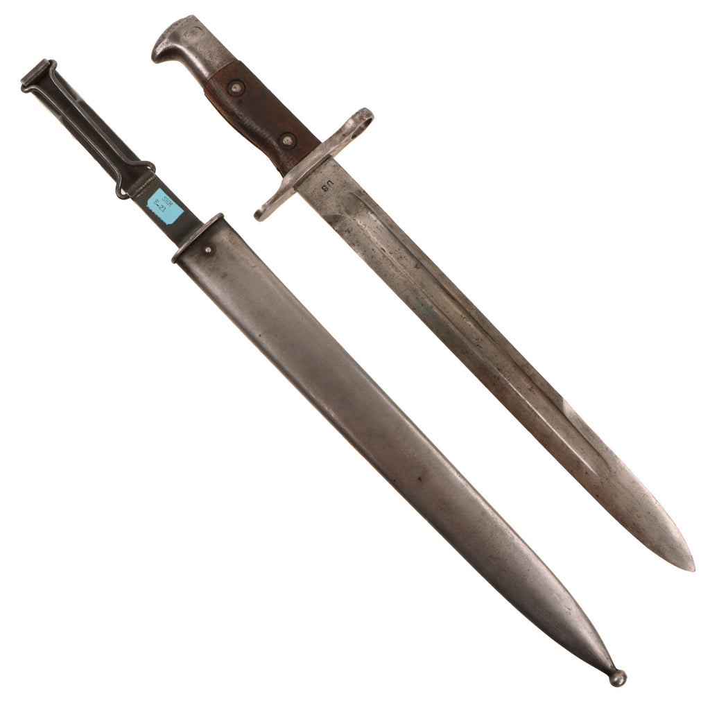 Original U.S. Philippine - American War Model 1892 Krag Rifle Bayonet and 2nd Pattern Scabbard - Dated 1899