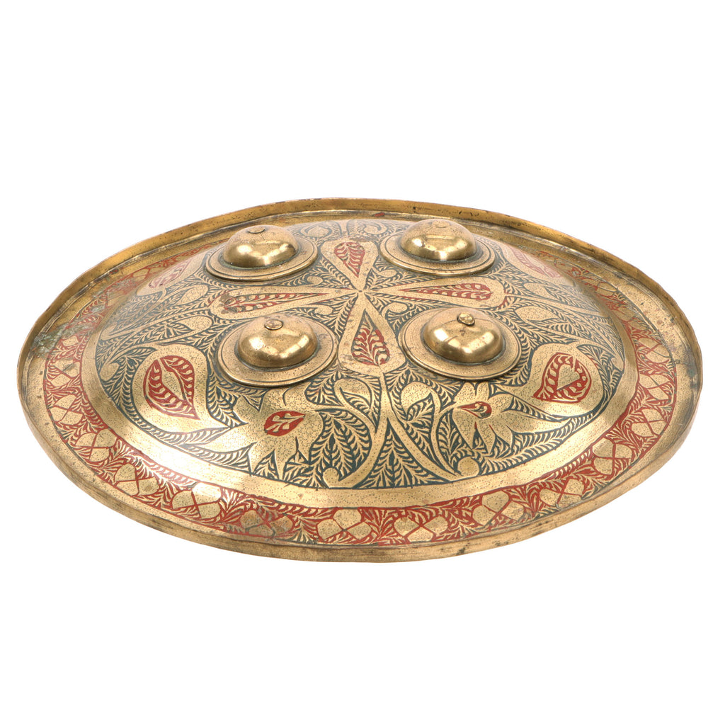 Original Napoleonic Era Indo-Persian Small Metal Dhal Shield with Bras ...