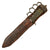 Original U.S. WWI Model 1918 Mark I Trench Knife by L.F. & C. with “The Spaniard” Custom WWII Era Leather Scabbard with Laundry Number