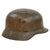 Original German WWII DAK Afrikakorps Sand Camouflage M35 Helmet with Relic 59cm LIner and Removed Decal - Size 66 Shell Original Items