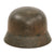 Original German WWII DAK Afrikakorps Sand Camouflage M35 Helmet with Relic 59cm LIner and Removed Decal - Size 66 Shell Original Items