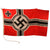 Original German WWII Kriegsmarine 150cm x 250cm Wool Naval Battle Flag - Reichskriegsflagge Original Items