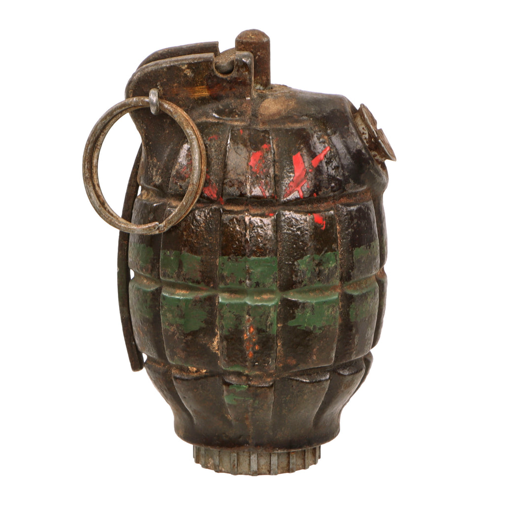Original British WWII Mills Bomb No. 36M MKI Grenade by Carron Company, Falkirk, Scotland - Dated 1943