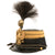 Original 19th Century Imperial Austrian Infantry Officer Shako With Cockade, Cord & Plume Original Items