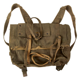Original U.S. WWII US Marine Corps Field-Camouflaged P-41 “782” Haversack - Period-Applied Paint