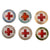 Original U.S. WWII Red Cross Volunteer Enamel Pins - Lot of 19 Original Items