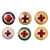 Original U.S. WWII Red Cross Volunteer Enamel Pins - Lot of 19 Original Items