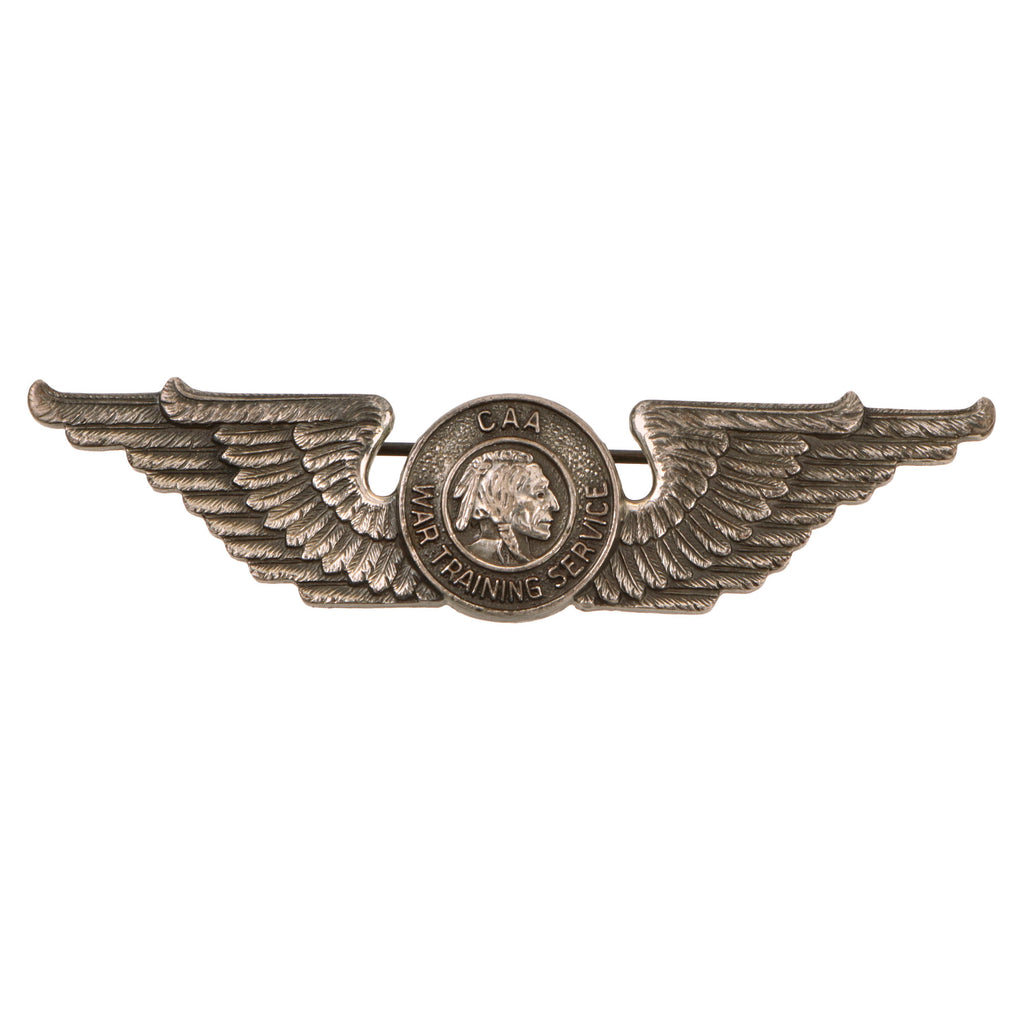 Original U.S. WWII CAA Civil Aviation Authority War Training Service Instructor Pilot’s Wings - Sterling