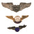 Original U.S. WWII CAA Civil Aviation Authority Wings & Insignia Lot with Sterling Wings & Cap Badge - 10 Items Total
