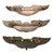 Original U.S. WWII CBI Indian-Made Small-Size Sterling Aviator Wings Lot with Brass Propeller Badge