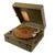 Original U.S. WWII U.S. Army Functional Phonograph Player by Plaza Manufacturing Co. with 2 Binders of 19 Special Services V Discs - Four Discs Have Naval Censor Stamps Original Items