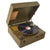 Original U.S. WWII U.S. Army Functional Phonograph Player by Plaza Manufacturing Co. with 2 Binders of 19 Special Services V Discs - Four Discs Have Naval Censor Stamps Original Items