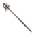 Original Scottish 1700s Jacobite Uprising Era Basket Hilt Broad Sword with Stag Handle - Excellent