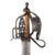 Original Scottish 1700s Jacobite Uprising Era Basket Hilt Broad Sword with Stag Handle - Excellent