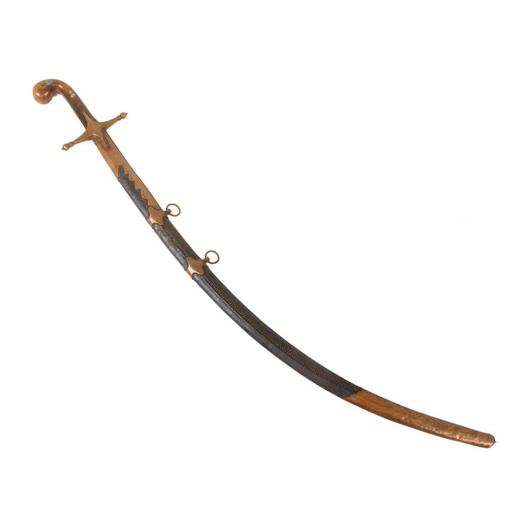 Original Ottoman Empire Officer’s Shamshir Sword with Gold-Inlaid Blad ...