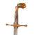 Original Ottoman Empire Officer’s Shamshir Sword with Gold-Inlaid Blade and Horn Handle - Late 18th Century - Early 19th Century Original Items