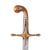 Original Ottoman Empire Officer’s Shamshir Sword with Gold-Inlaid Blade and Horn Handle - Late 18th Century - Early 19th Century Original Items