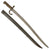 Original German Reissued French M1866 Chassepot Saber Bayonet by Tulle Arsenal with Matching Scabbard - Dated 1871 Original Items