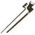 Original U.S. Springfield Trapdoor M1873 Rifle Socket Bayonet with U.S. Scabbard & Experimental Belt Hook Hanger - Rare