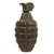 Original U.S. Post-WWI 1920s Inert Early Body MkII Pineapple Grenade with Original Grey High Explosive Paint and Partial Cutback Fuze Original Items