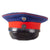 Original Imperial German WWI Prussian Dark Blue Infantry Officer’s Dunkelblau Schirmmütze Visor Cap with Chinstrap & Sweatband Field Repair - Pronounced Peak Original Items