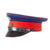 Original Imperial German WWI Prussian Dark Blue Infantry Officer’s Dunkelblau Schirmmütze Visor Cap with Chinstrap & Sweatband Field Repair - Pronounced Peak Original Items