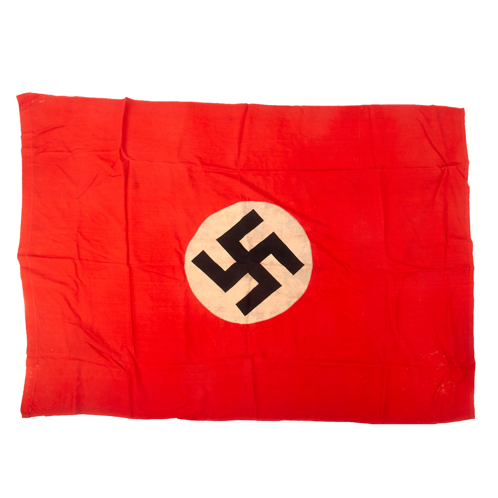 Original German WWII NSDAP Single Sided National Political Banner Flag - 55" x 41” Original Items